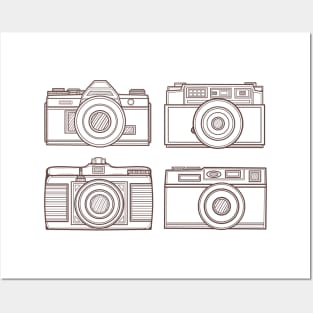 Cool Classic Camera Line Art Posters and Art